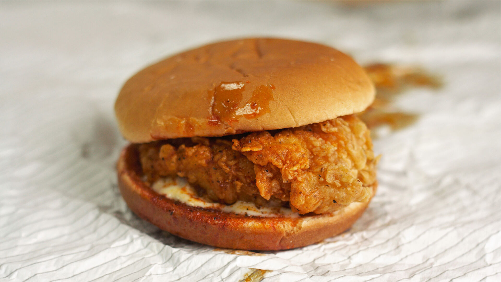 17. Nashville hot crispy colonel sandwich meal at KFC